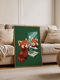 Roter Panda Zahnpastaspaß