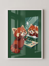 Roter Panda Zahnpastaspaß