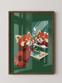 Roter Panda Zahnpastaspaß