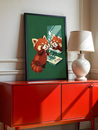 Roter Panda Zahnpastaspaß