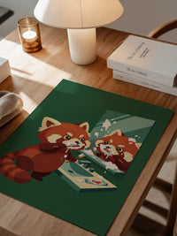 Roter Panda Zahnpastaspaß