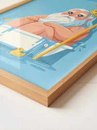 Badewannen-Poseidon Cartoon