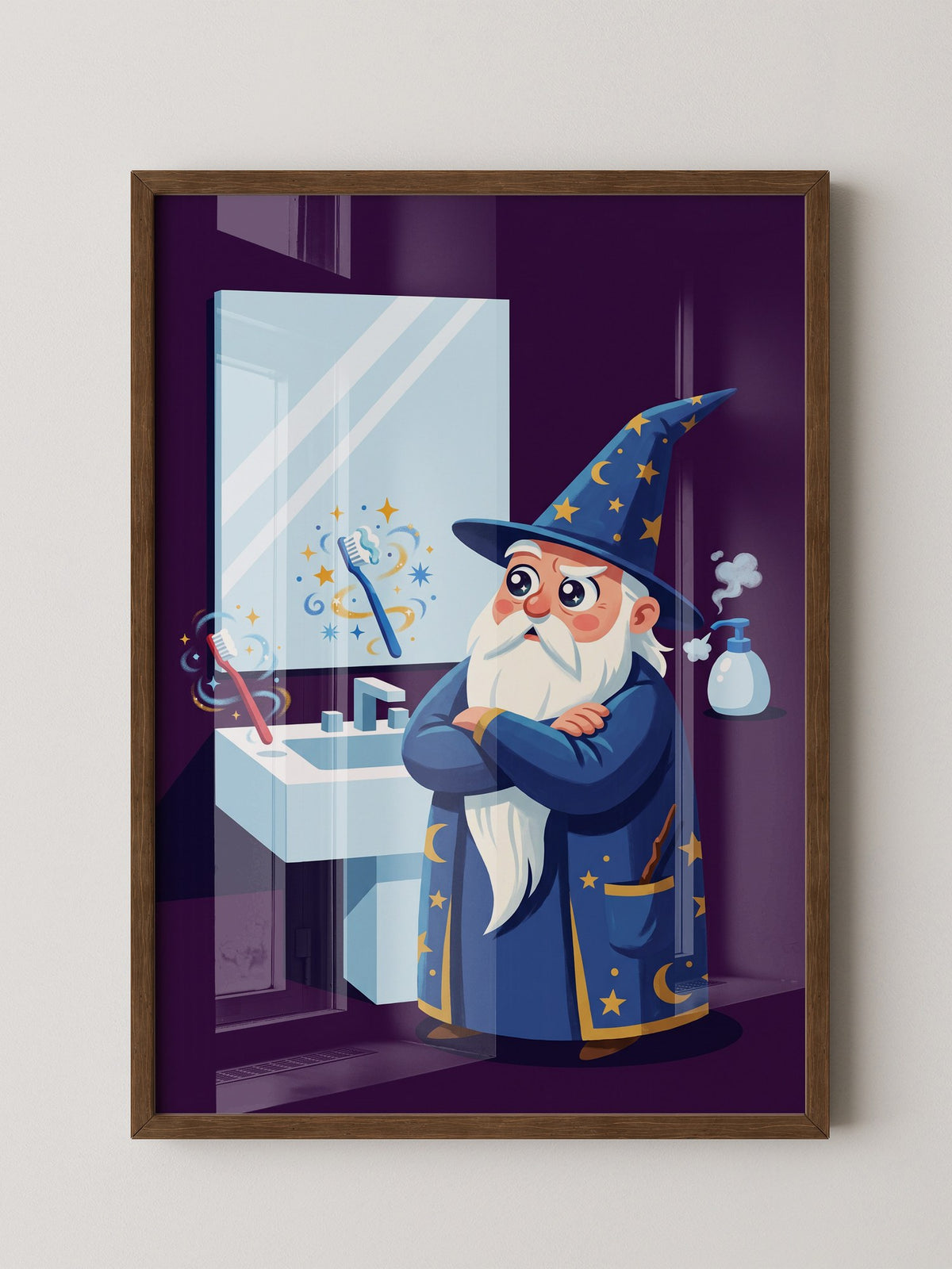 Zauberer Badezimmer Magie