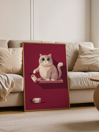 Katze Flasche Minimalistisch