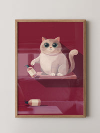 Katze Flasche Minimalistisch