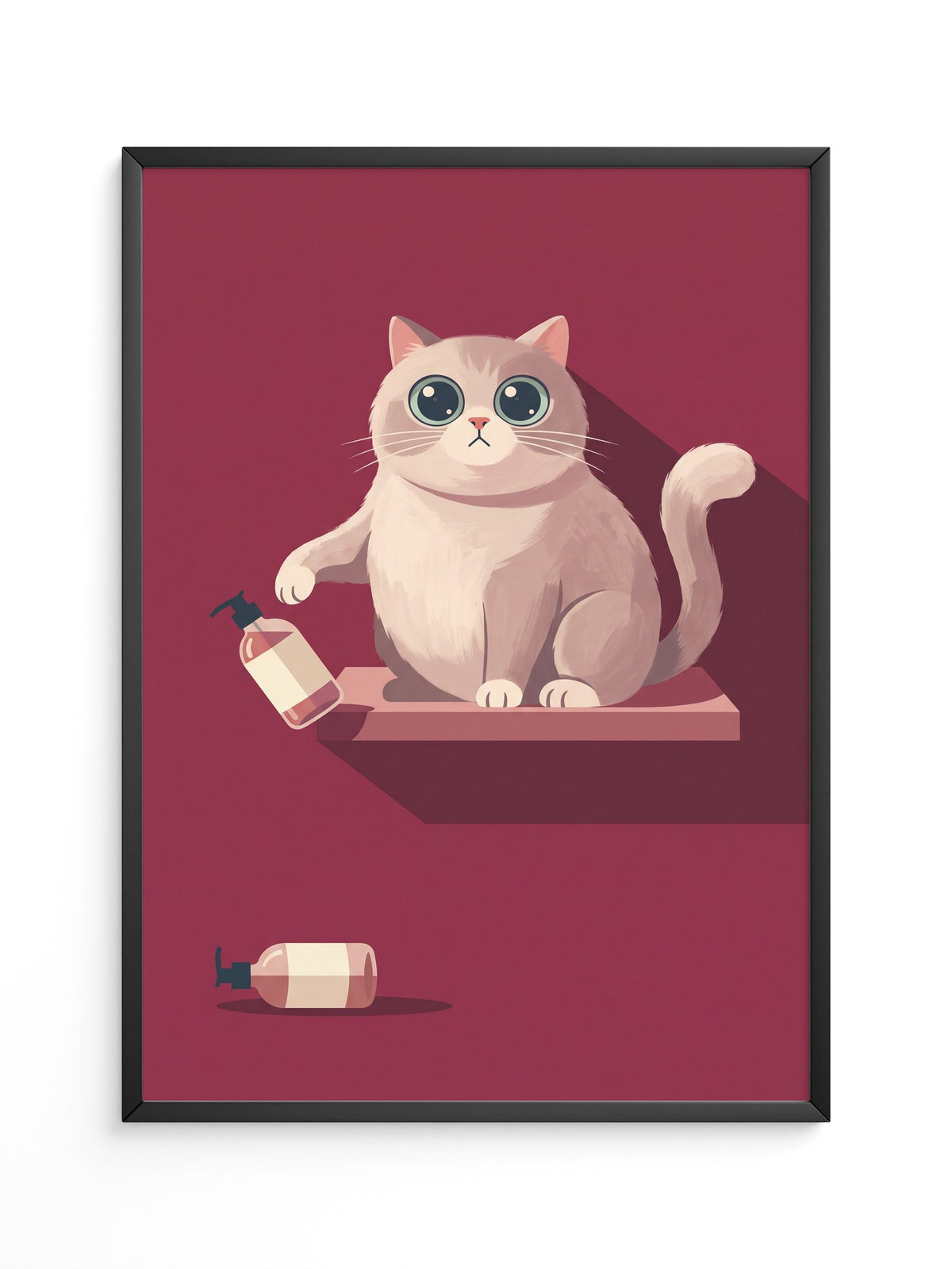 Katze Flasche Minimalistisch