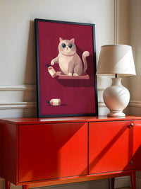 Katze Flasche Minimalistisch