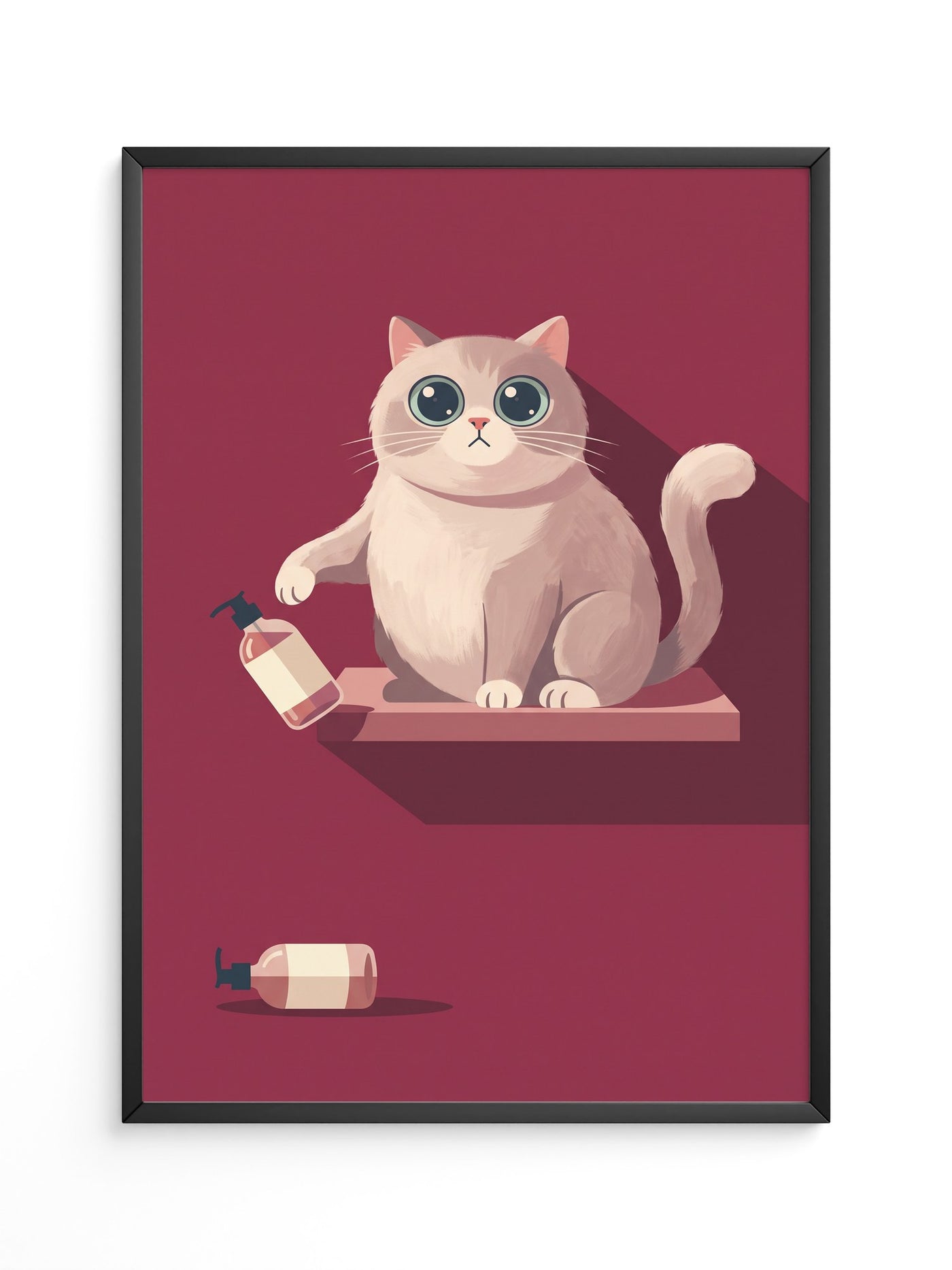Katze Flasche Minimalistisch