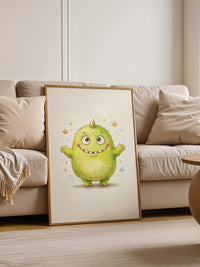 Fröhliches Grünes Monster