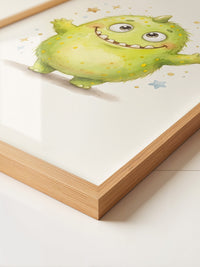 Fröhliches Grünes Monster