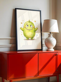 Fröhliches Grünes Monster