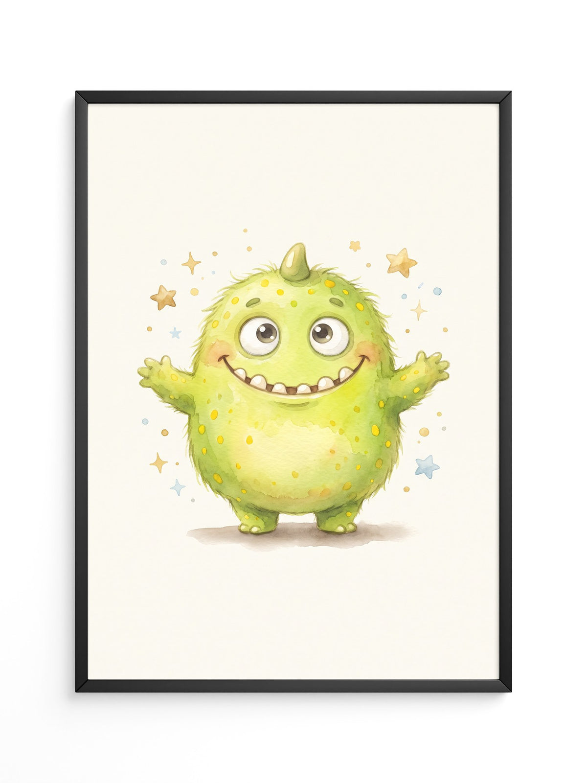 Fröhliches Grünes Monster