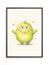 Fröhliches Grünes Monster