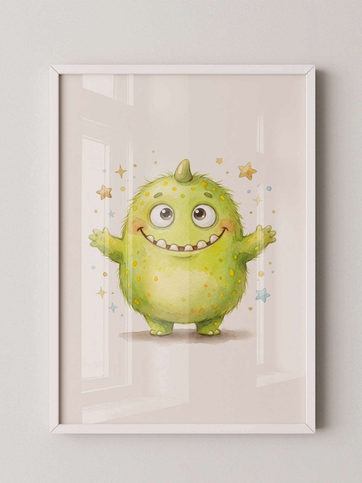 Fröhliches Grünes Monster
