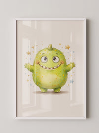 Fröhliches Grünes Monster
