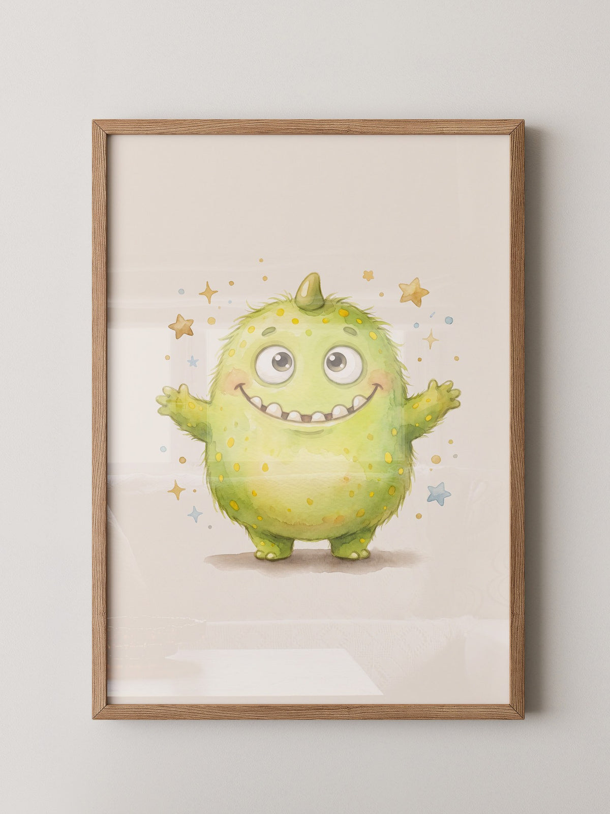 Fröhliches Grünes Monster