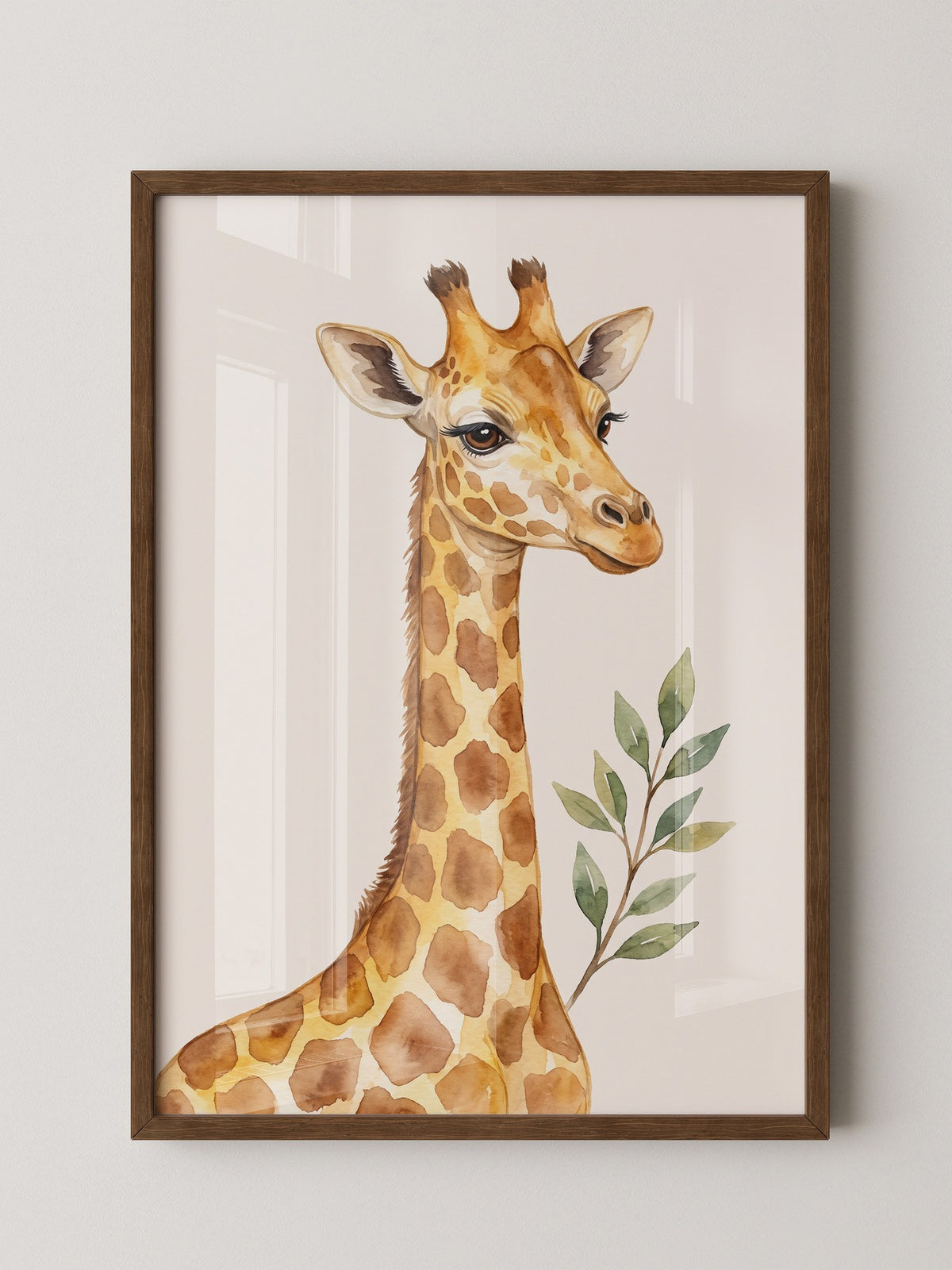 Giraffe Aquarell Sanft
