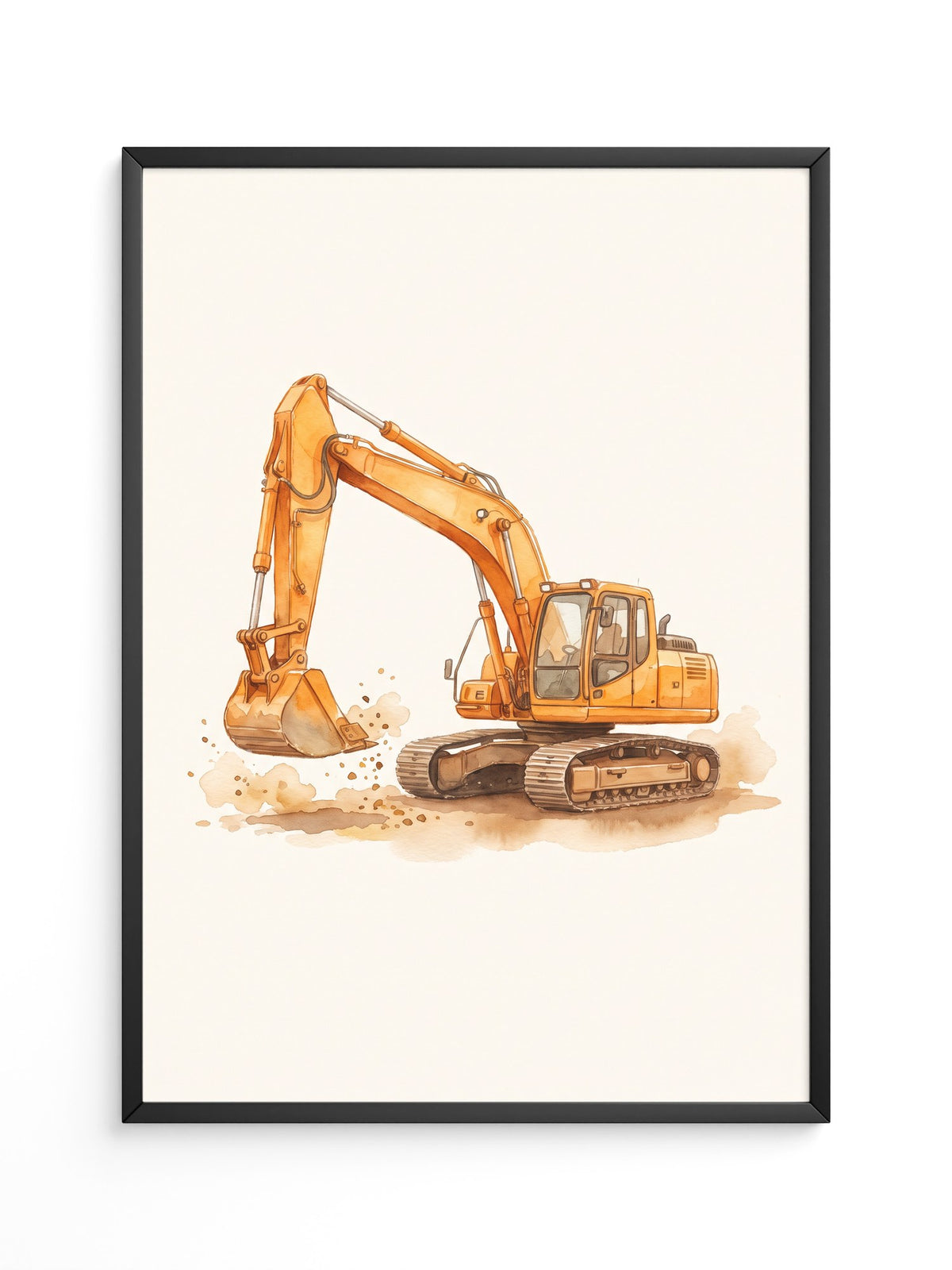 Bagger Illustration Aquarell