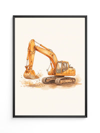 Bagger Illustration Aquarell