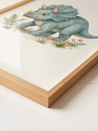 Triceratops Blau Kinderstil