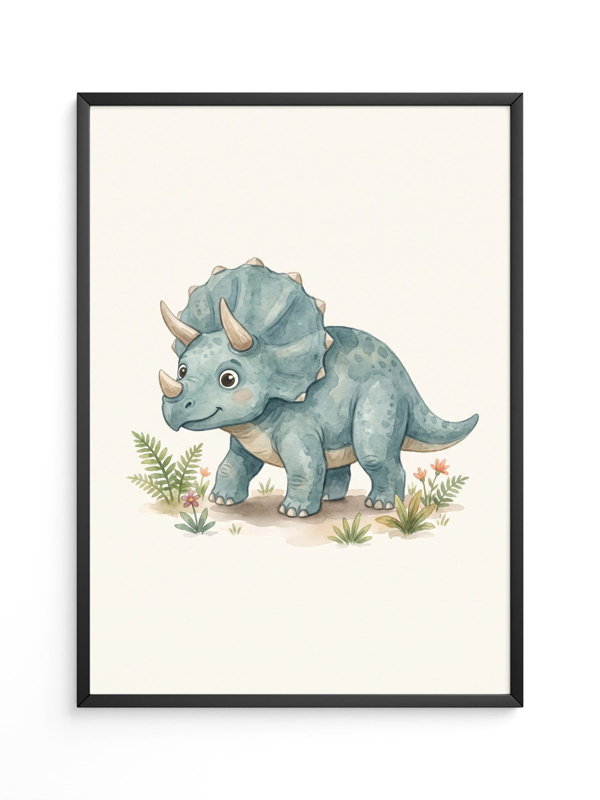 Triceratops Blau Kinderstil