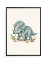 Triceratops Blau Kinderstil