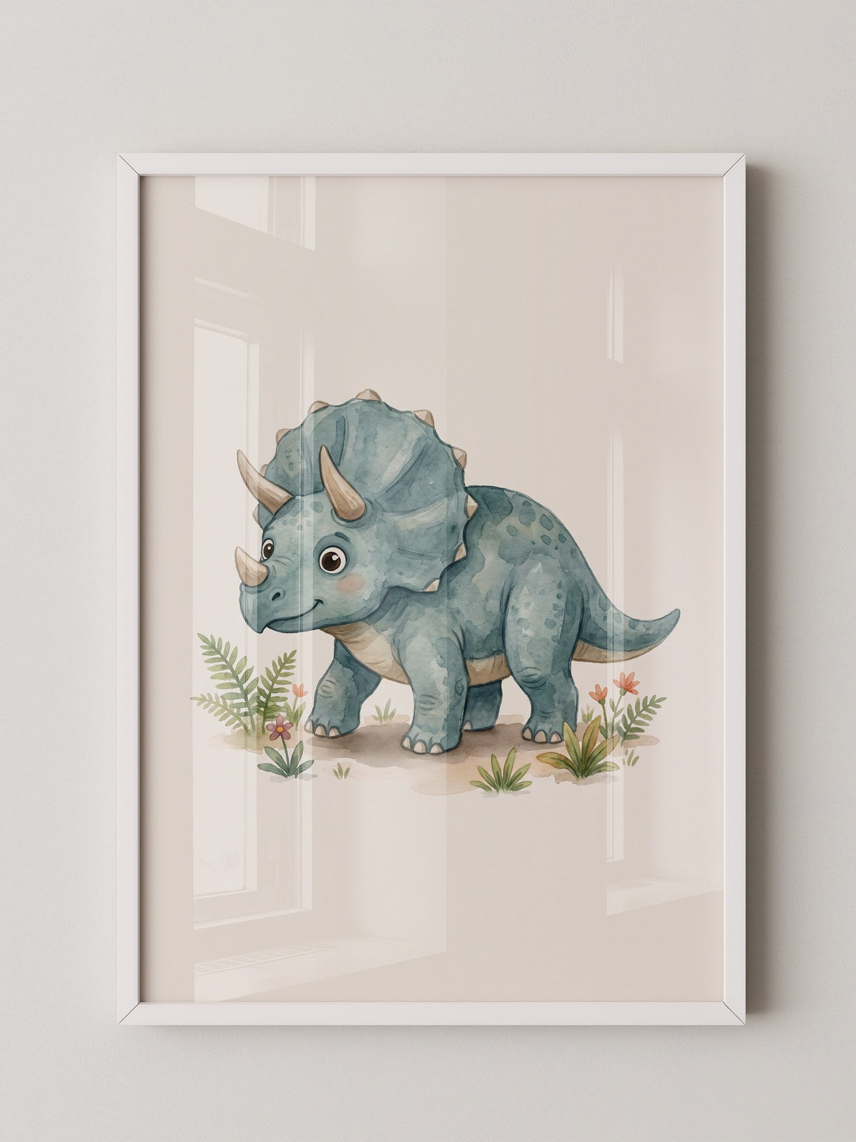 Triceratops Blau Kinderstil