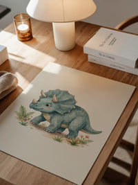 Triceratops Blau Kinderstil