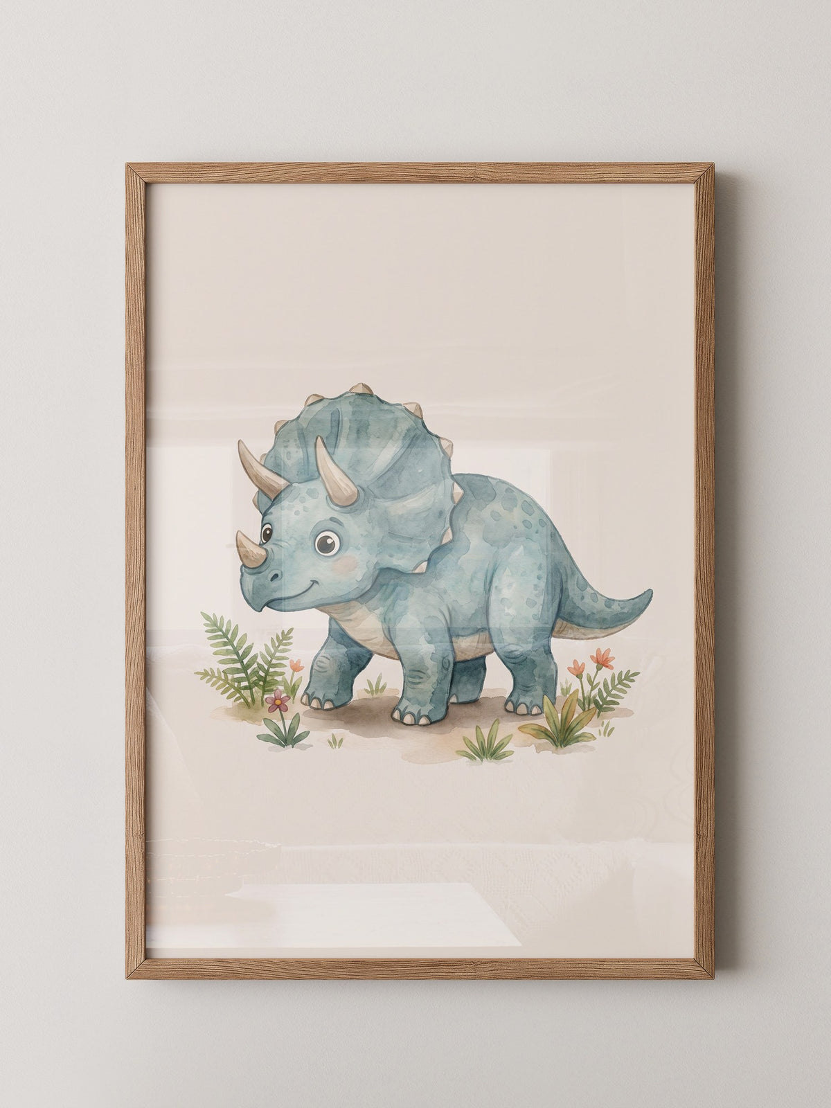 Triceratops Blau Kinderstil