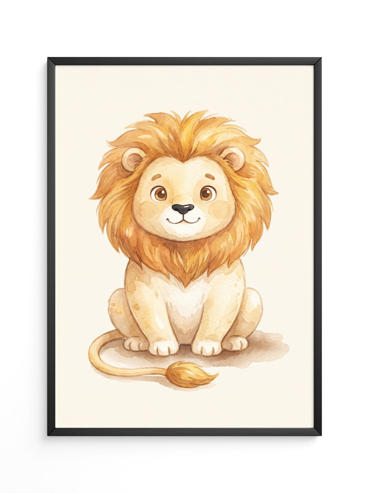 Löwe Niedlich Aquarell