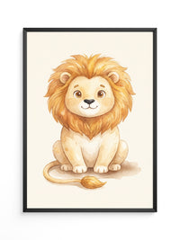 Löwe Niedlich Aquarell