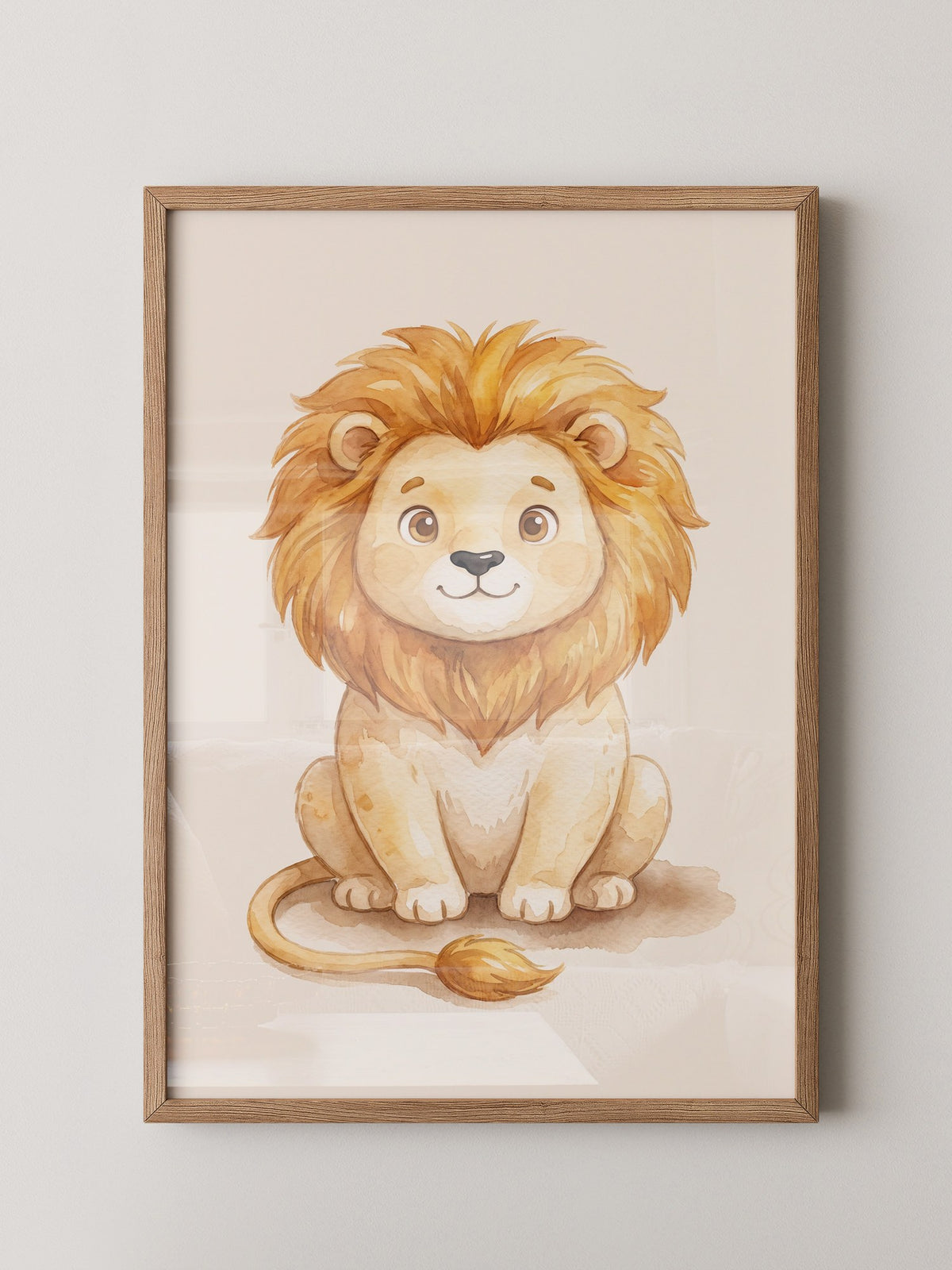 Löwe Niedlich Aquarell