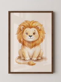 Löwe Niedlich Aquarell