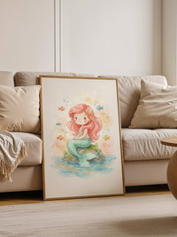 Kleine Meerjungfrau Aquarellfarben
