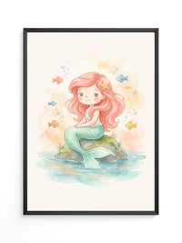 Kleine Meerjungfrau Aquarellfarben