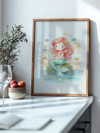 Kleine Meerjungfrau Aquarellfarben