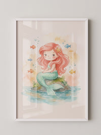 Kleine Meerjungfrau Aquarellfarben