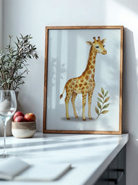 Giraffe im Aquarell-Stil