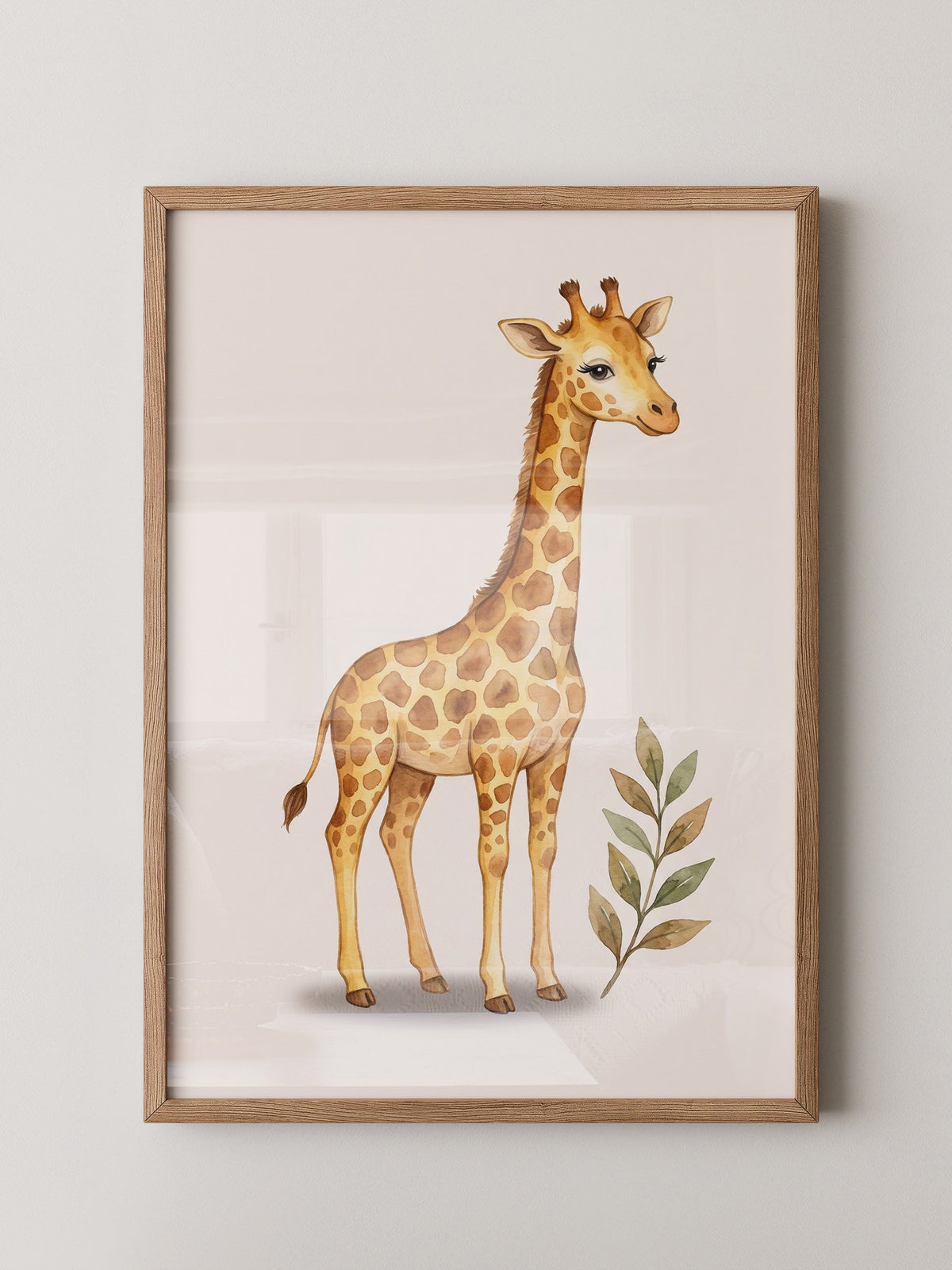 Giraffe im Aquarell-Stil