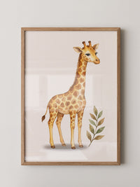 Giraffe im Aquarell-Stil