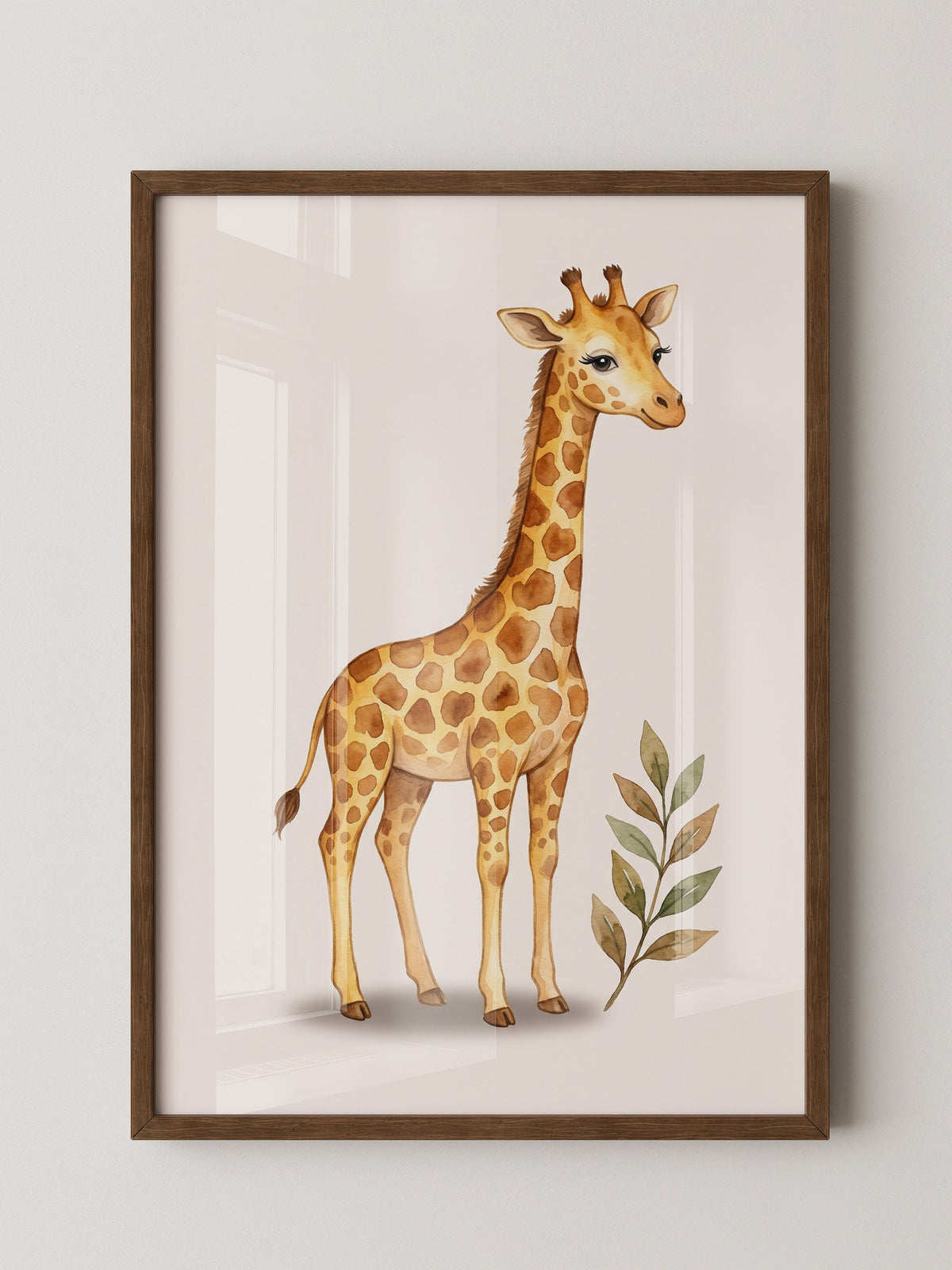 Giraffe im Aquarell-Stil