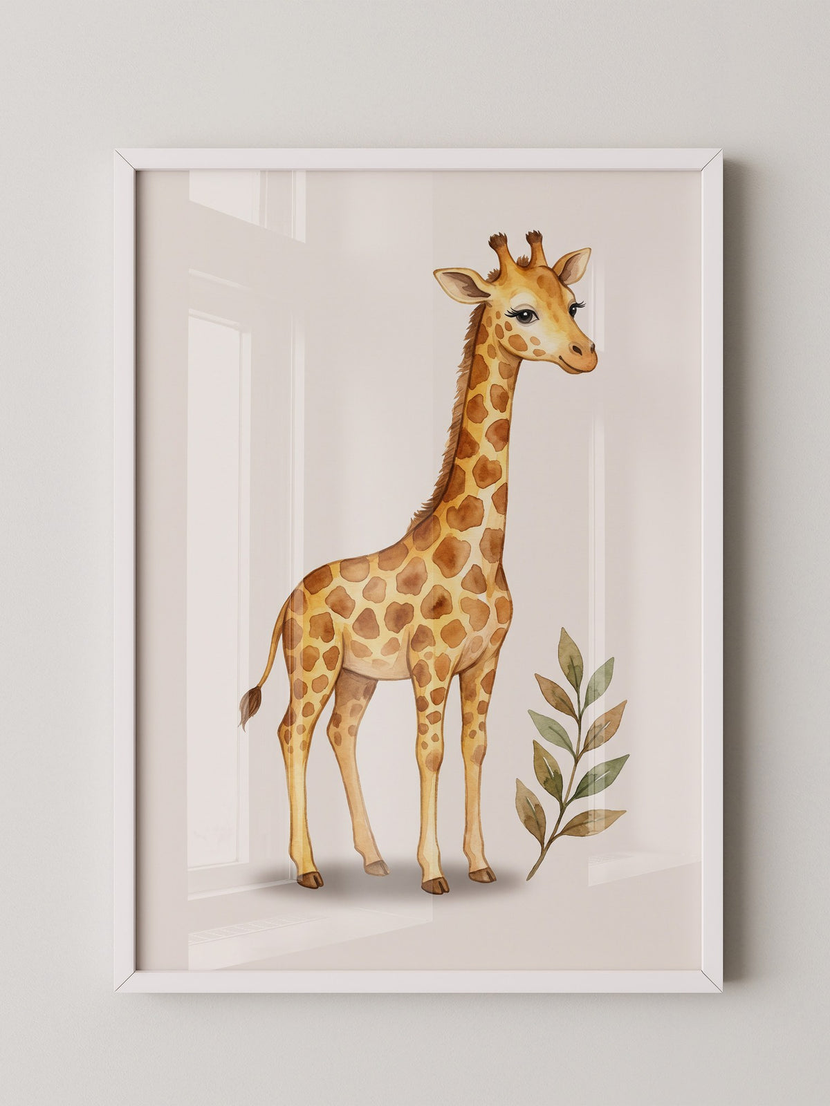 Giraffe im Aquarell-Stil