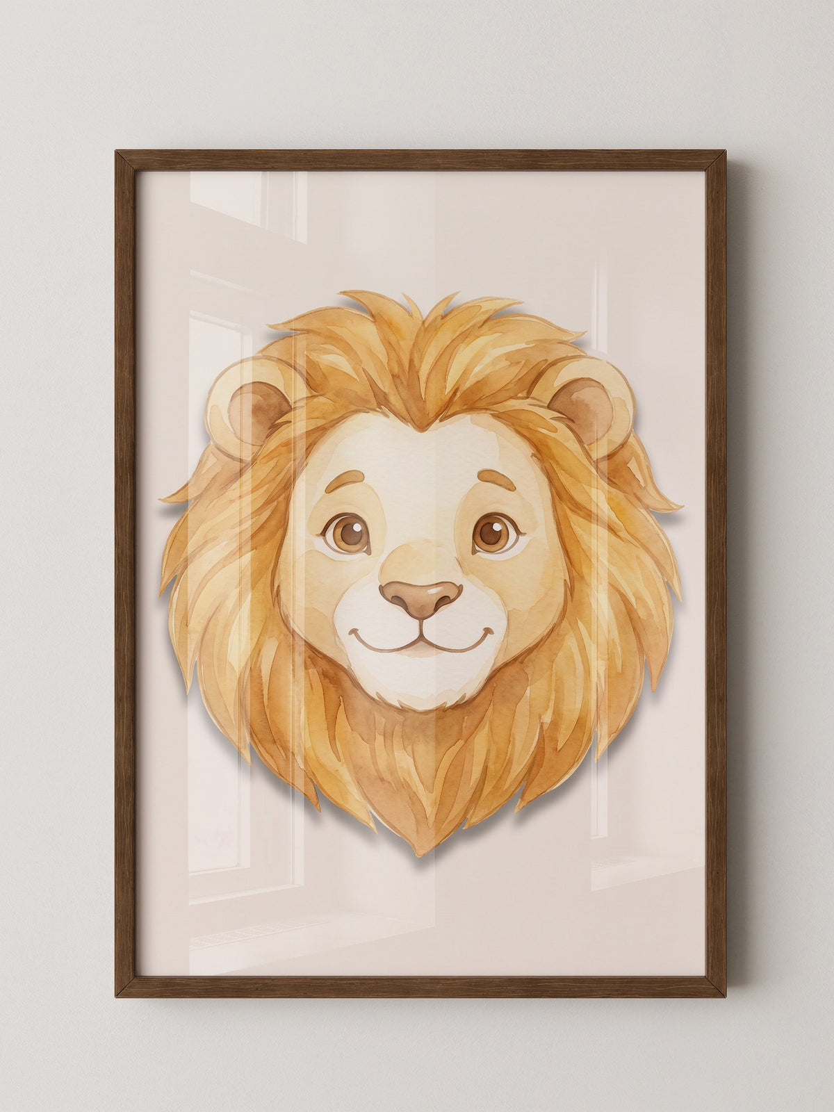 Niedlicher Löwe Aquarell