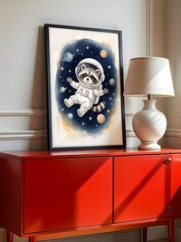 Waschbär Astronaut Cartoon