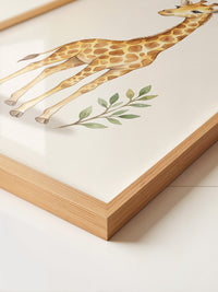 Giraffe Cartoon Sanft Braun