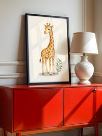 Giraffe Cartoon Sanft Braun