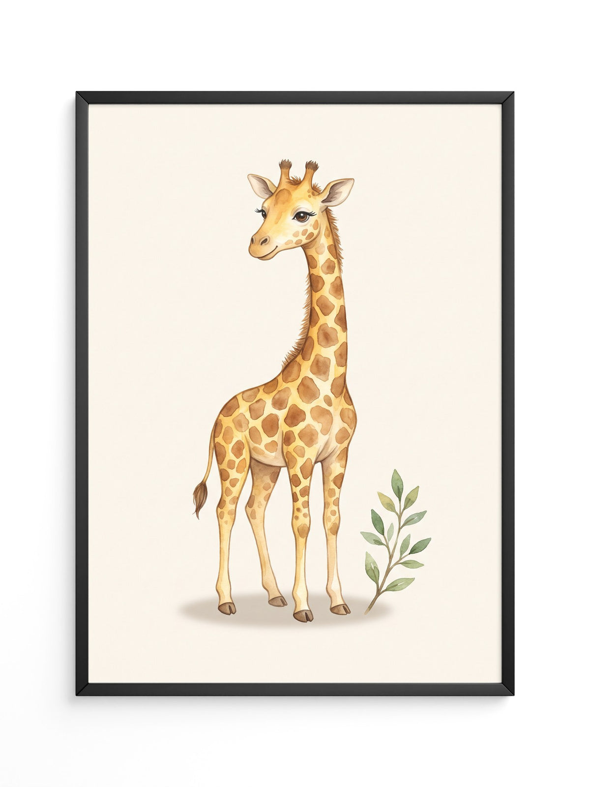 Giraffe Cartoon Sanft Braun