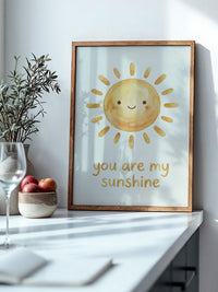 Fröhliche Sonne Aquarell