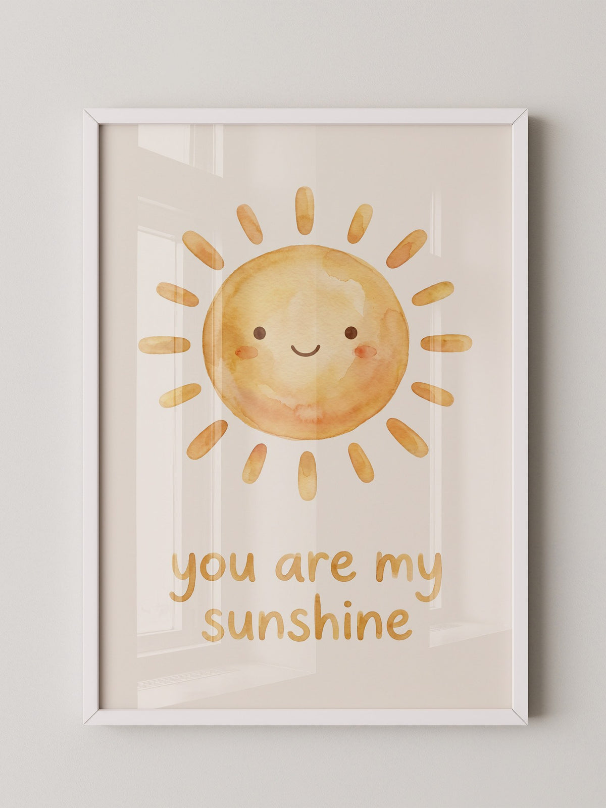 Fröhliche Sonne Aquarell
