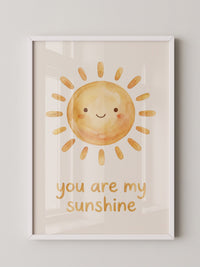 Fröhliche Sonne Aquarell